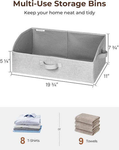 StorageWorks Closet Storage Bins, Trapezoid Organizer Box - Image 2