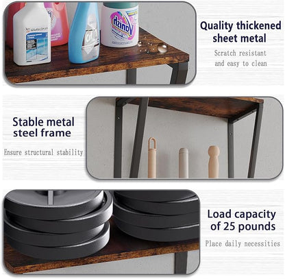 Wall-mounted broom and mop storage rack, equipped - Image 6