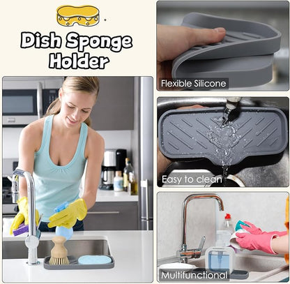 Silicone Bathroom Soap Dishes, Sponge Holder - Image 4
