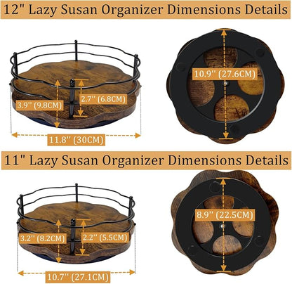 2 Pack, 360° Rotating Lazy Susan Organization and Storage - Image 4