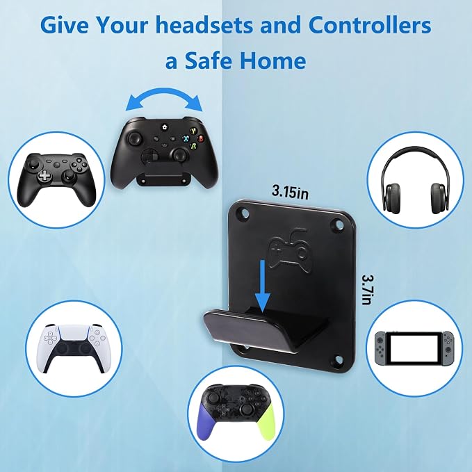 Controller Holders Wall Mount 3 Pack Wall Stands - Image 4