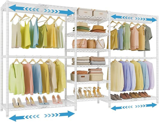 VIPEK X3 Plus Large Expandable Closet Rack Adjustable from 5'10" to 8'8" by VIPEK