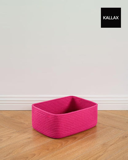 Small Woven Basket, 13.5 x 9.5 x 5 Inches, Storage Basket - Image 8