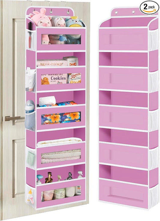 Over The Door Organizer, 5 Shelves Closet Door Hanging Organizer by StrongandOrganizer