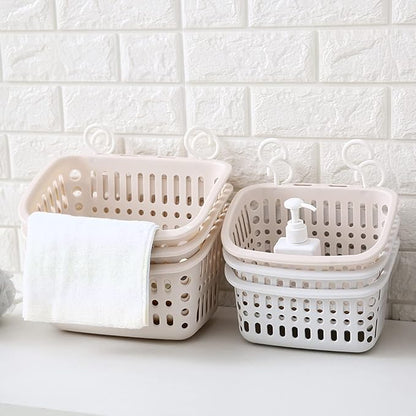 3PCS Plastic Hanging Baskets for Shower, Hanging Basket Organizer - Image 4