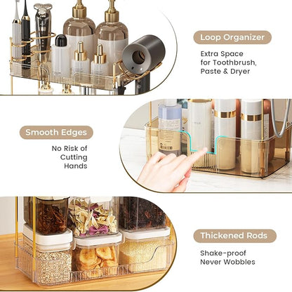 Aveniee Bathroom Counter Organizer, 3 Tier Skincare Perfume Countertop Storage - Image 5