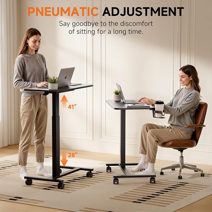 COMHOMA Adjustable Overbed Bedside Table - Image 4