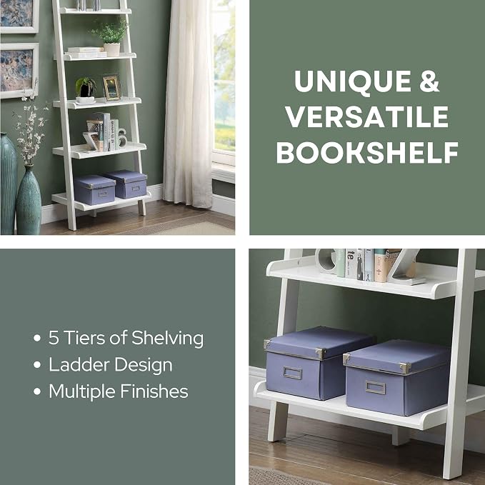 Convenience Concepts French Country Bookshelf Ladder - Image 3