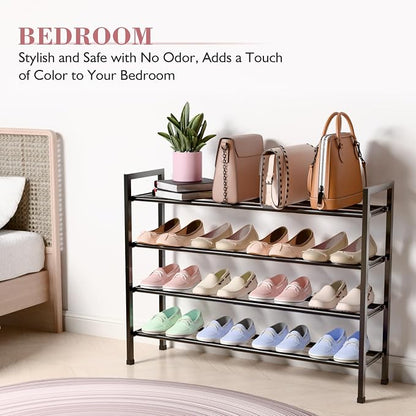 Bumusty 4-Tier Expandable Shoe Rack - Image 6
