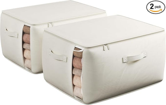 Large Canvas Clothes Storage Bags by Unknown