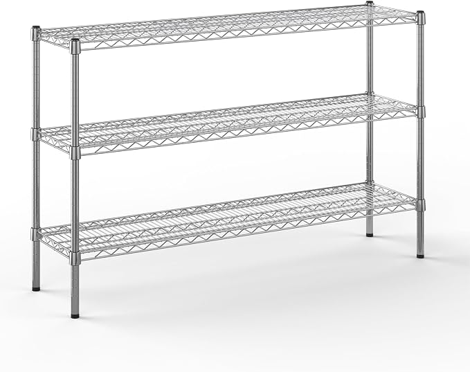 14" Deep x 54" Wide x 34" Height Wire Shelving Kit | 3-Tier | NSF Commercial by Regal+Altair