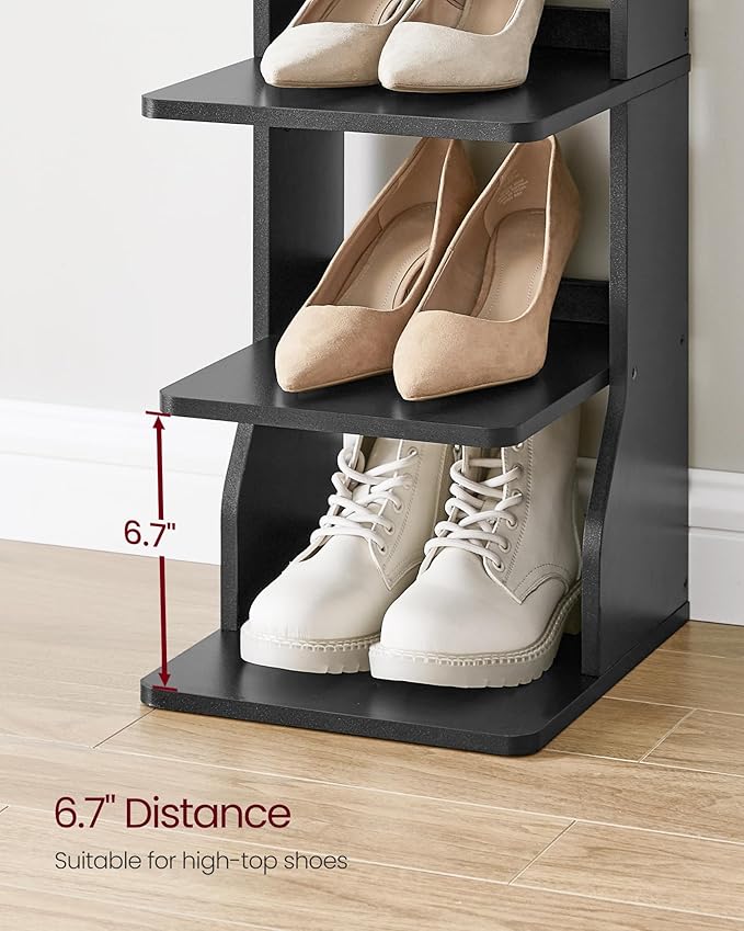 VASAGLE 7-Tier Vertical Shoe Rack, Narrow Shoe Storage Organizer - Image 3
