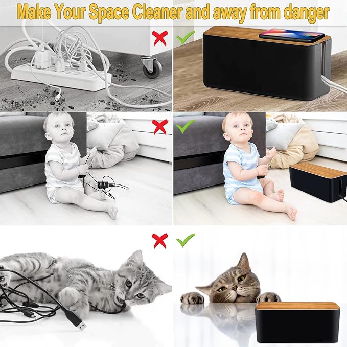 YUANYE Cable Management Box Cable Management Kit - Image 4