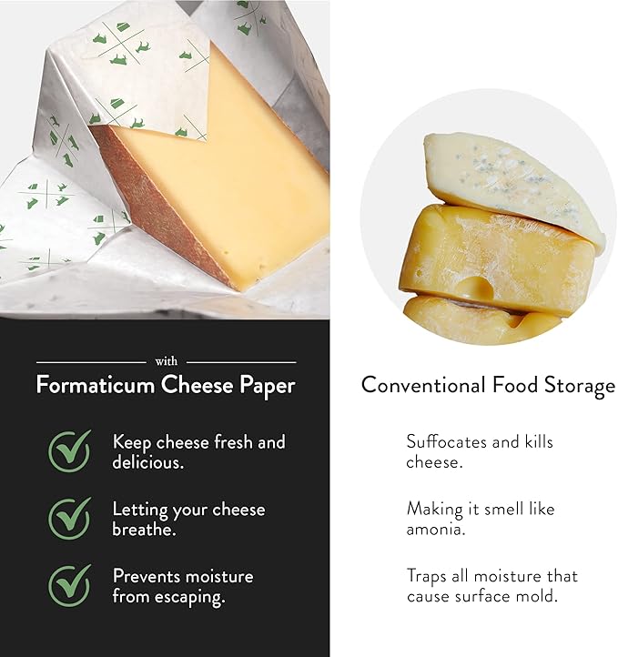 Formaticum 15-Pack Zero Cheese Storage Paper, Compostable, Biodegradable - Image 3