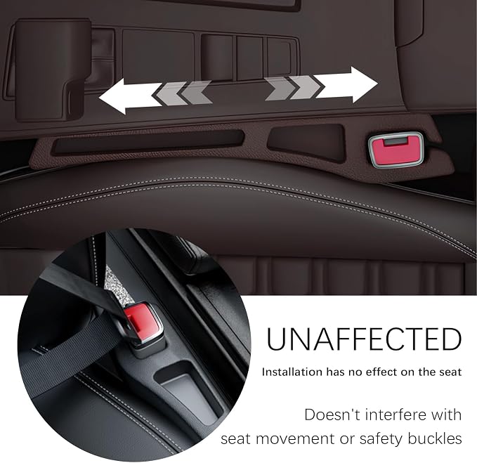 2PCS Car Seat Gap Filler Organizer, 2 in 1 Car Gap Filler - Image 4