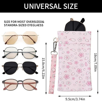 Double Eyeglass Case Soft Dual Glasses Case - Image 2
