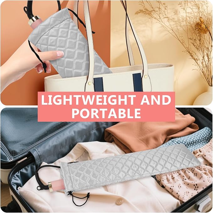 AMIJEAL Heat Resistant Hair Tools Organizer Bag Portable Travel Drawstring - Image 6