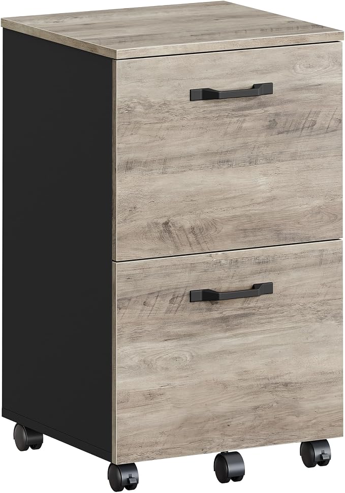 VASAGLE 2-Drawer File Cabinet, Small Rolling Filing Cabinet - Image 8