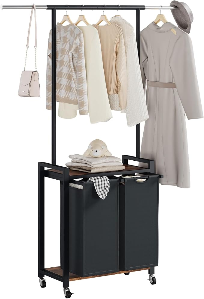 GarveeHome Rolling Laundry Cart - Image 2