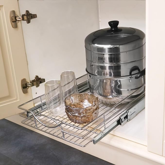 Pull Out Cabinet Drawer Organizer, 14”W x 21”D - Image 5
