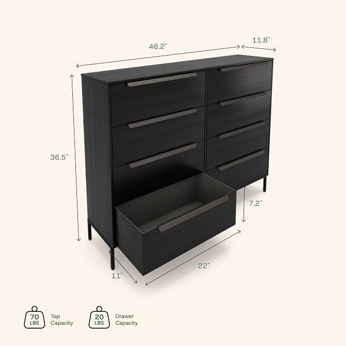 Lira Premium Fabric Dresser - Image 3
