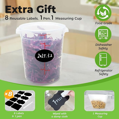 4 Pack Round Food Storage Containers - Image 4