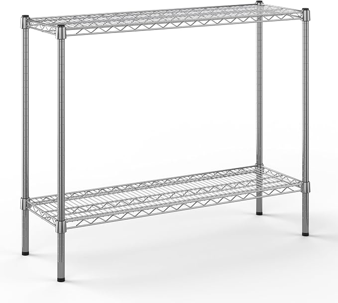 14" Deep x 42" Wide x 34" Height Wire Shelving Kit | 2-Tier | NSF Commercial by Regal+Altair