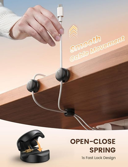 Lamicall Spring Cable Clips, Desk Office Accessory - Image 6