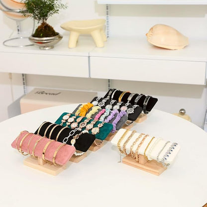 Wooden Watches Display Tower Base Watch Neck Bracelet Organizer Rack Bangle - Image 5