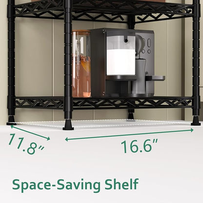 GIOTORENT 6-Tier Storage Shelves Standing Shelving Metal Units, Adjustable - Image 3