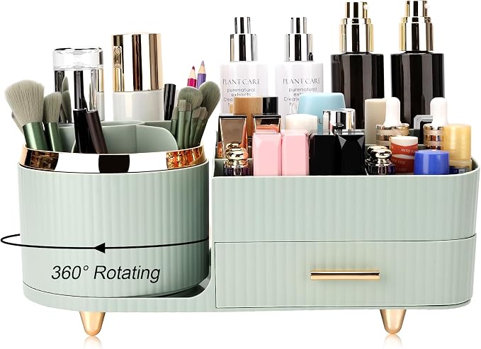 Makeup Organizer for Vanity, Cosmetic Display Case by Molutsody