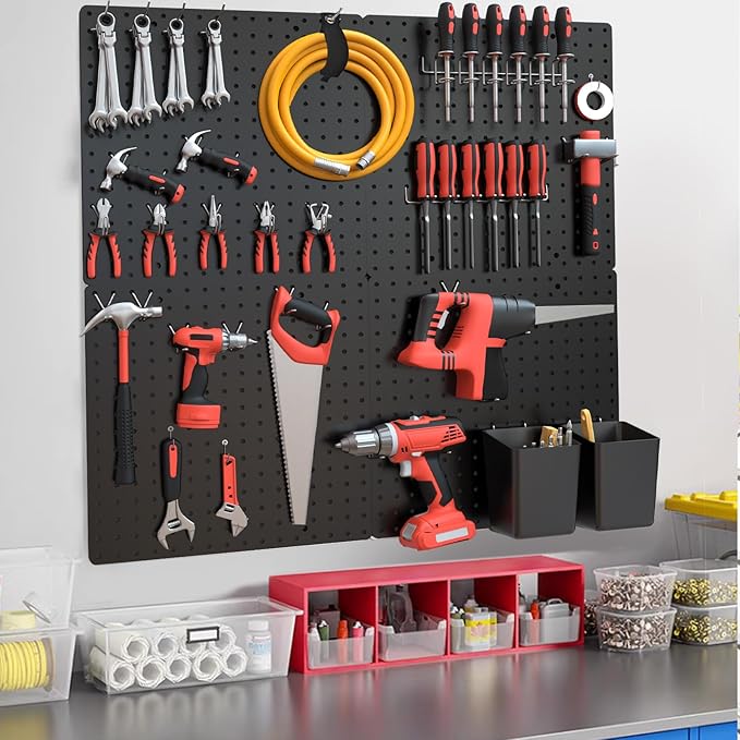 FZK Pegboard 32"*32", Peg Board Organizer - Image 6