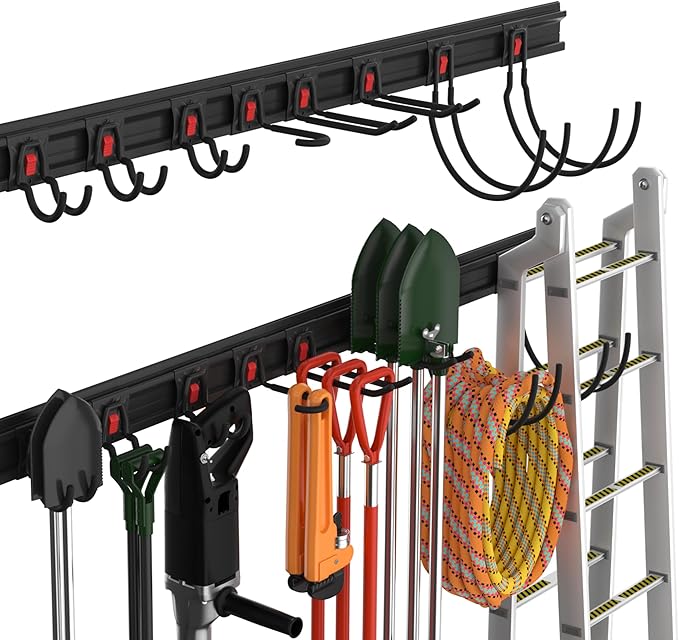 WORKPRO Garage Tool Organizer Wall Mount, Garage Organization Garden Tool Rack by WORKPRO