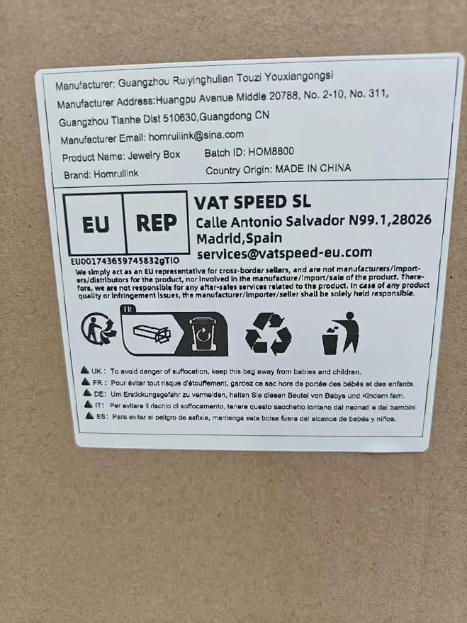 Wooden Jewelry Box for Women, 3 Level Multi-functional Drawers Black Walnut - Image 10