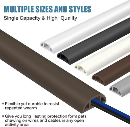 Floor Cord Covers for Wires 3.3FT Cable Hider Wire Cover Self Adhesive Cord - Image 6