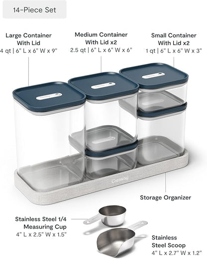 Caraway 14-Piece Glass Airtight Food Storage Containers - Image 3