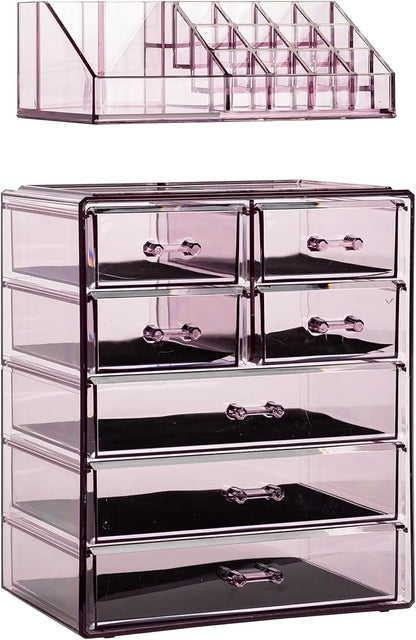 Sorbus Clear Cosmetic Makeup Organizer - Image 8