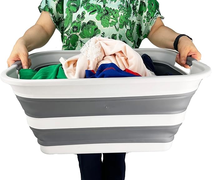 SAMMART Collapsible Plastic Laundry Basket - Image 5
