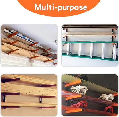 Ultrawall Wall Mount Wood Organizer and Lumber Storage Metal Rack - Image 5