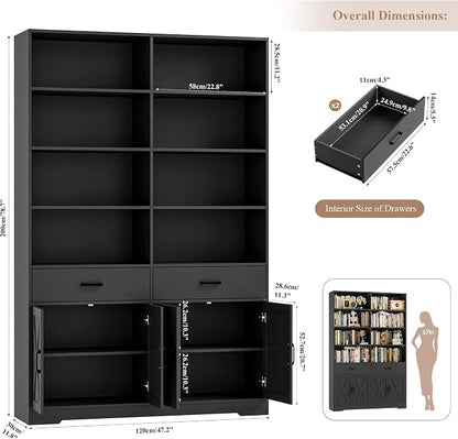 HOSTACK 78" Tall Bookshelf - Image 3
