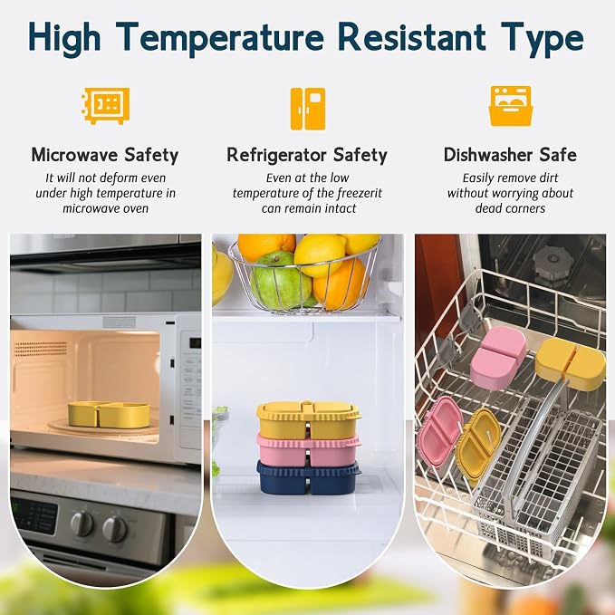 3 Pack Reusable Silicone Snack Containers - Image 5