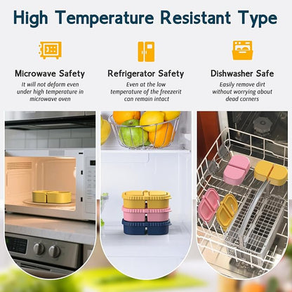 3 Pack Reusable Silicone Snack Containers - Image 5