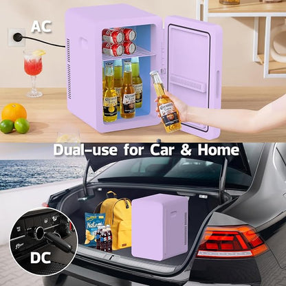 advwin 22L Mini Fridge for Bedroom, 30 Cans Portable Cooler & Warmer Compact - Image 3