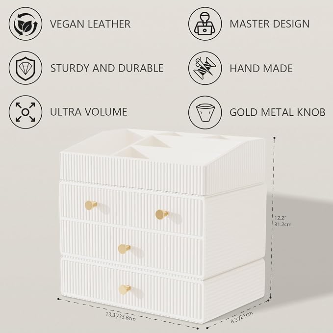 Makeup Organizer Countertop, Vanity Organizer, Skincare Organizers, Cosmetic - Image 3