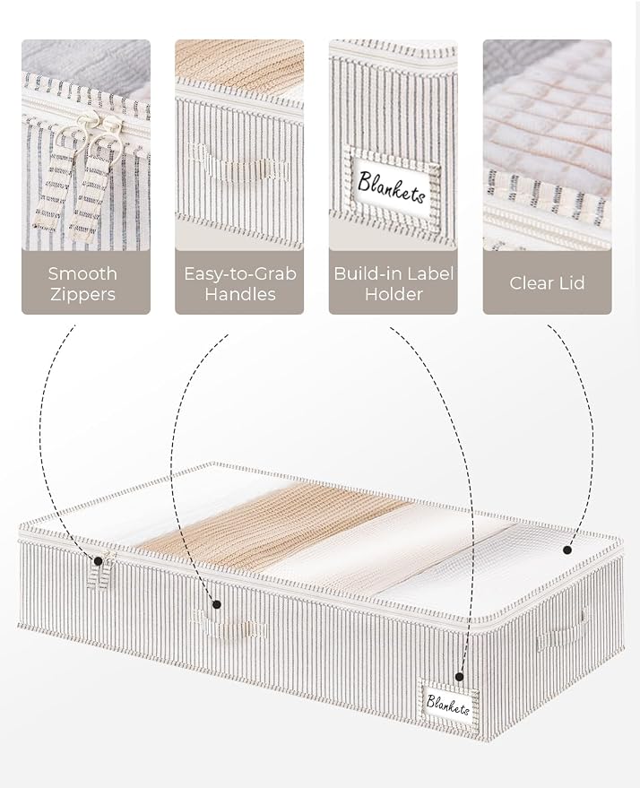 StorageWorks Large Under Bed Storage Containers - Image 4