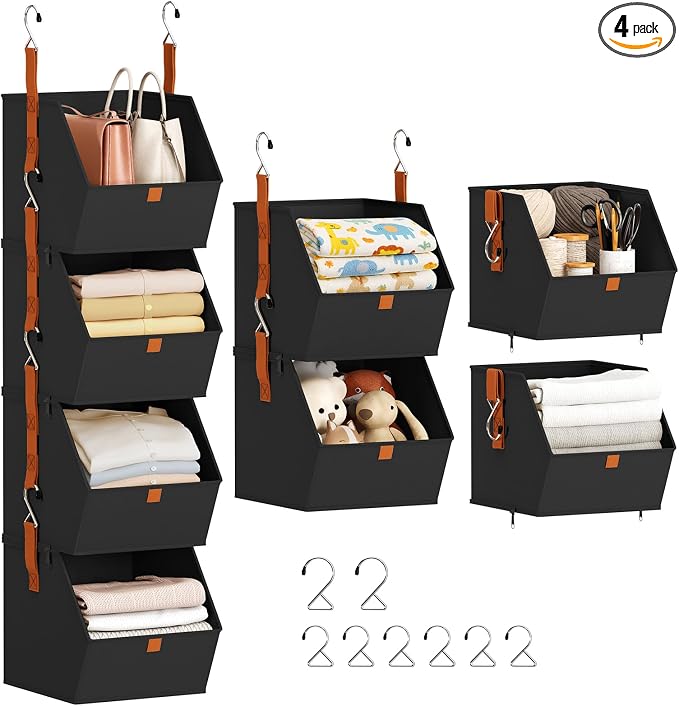 Hanging Closet Organizer 4 Tier by Homsorout