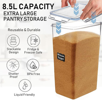 Flour Storage Container 2 PC Extra Large Food Storage Containers - Image 4
