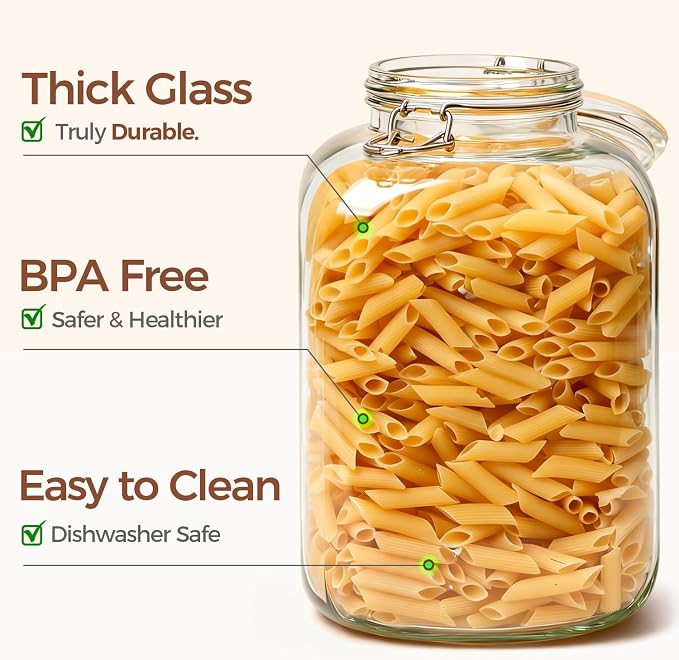 ComSaf 1.1 Gallon Glass Jar - Image 4