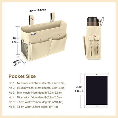 Surblue Bedside Caddy Hanging Organizer Storage Bag Pocket - Image 5