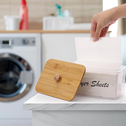 Tbestmax Acrylic Dryer Sheet Holder Container - Image 2